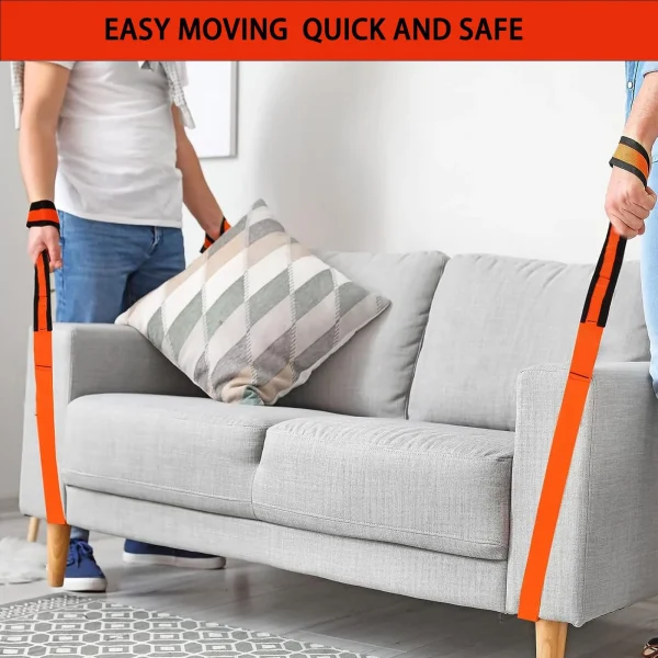 Holytech 2-Person Lifting and Moving Straps, Move and Carry Furniture, Appliances, Mattresses or Any Item Moving Body Strap Wrist Strap - Image 4