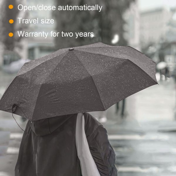 Holytech Windproof Travel Compact Umbrella-Automatic Umbrellas for Rain-Compact Folding Umbrella, Travel Umbrella Compact, Small Portable Windproof Umbrellas for Men Women Teenage - Image 4